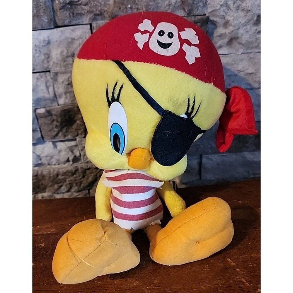 Looney Tunes Pirate Tweety Bird Plush Nanco 14” 2003